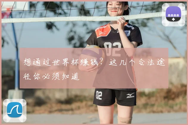 想通过世界杯赚钱?这几个合法途径你必须知道